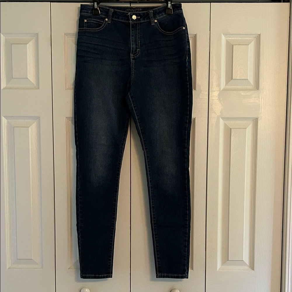 Jennifer Lopez Dark Indigo high rise Skinny Jeans
